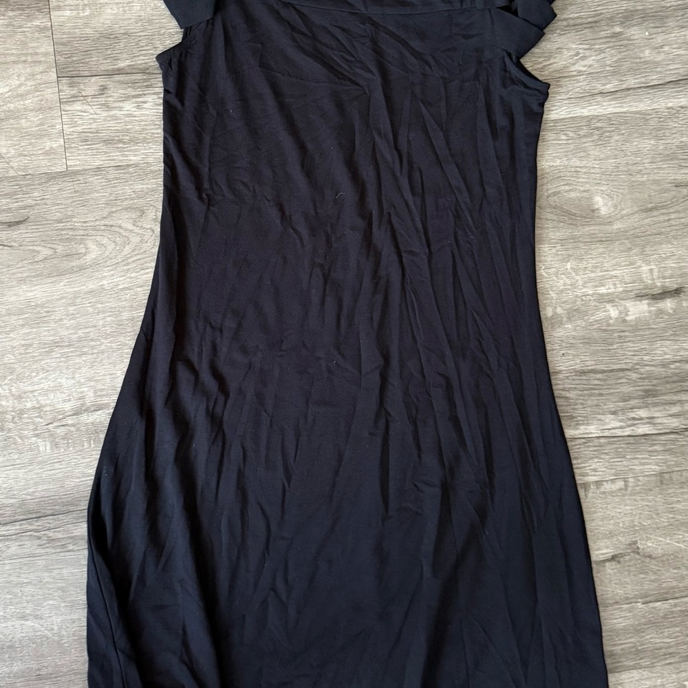 Cynthia Rowley Black Sheath Dress with Cold Shoulder size S#44